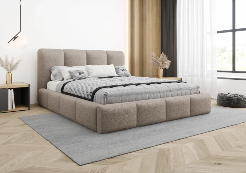 Łóżko tapicerowane ANGEL tkanina abriamo 11