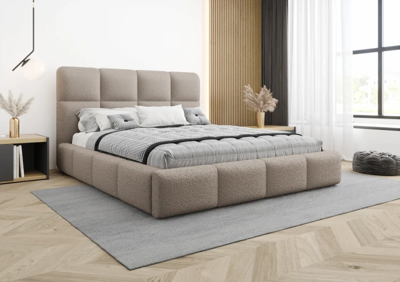 Łóżko tapicerowane ANGELES tkanina abriamo 11