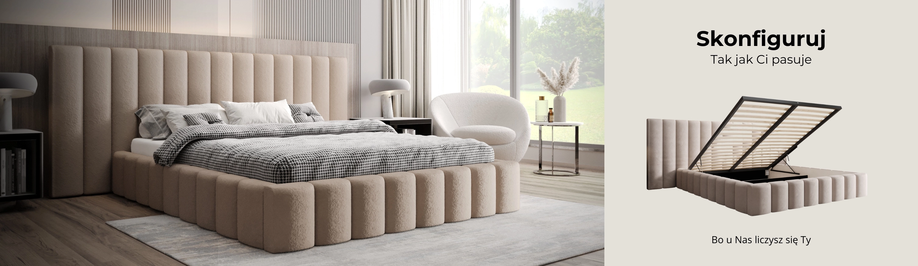 Skonfiguruj tak jak chcesz TopComfort - Twój producent łóżek tapicerowanych