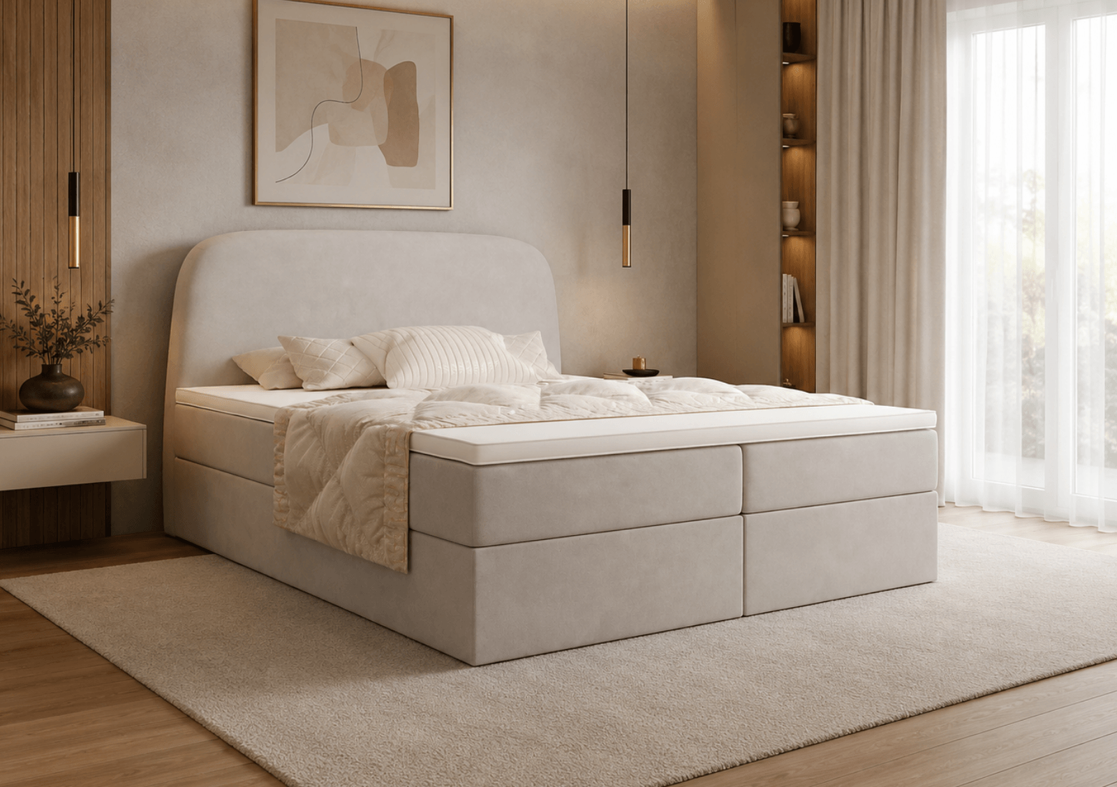 Łóżka kontynentalne TopComfort - Twój producent łóżek tapicerowanych