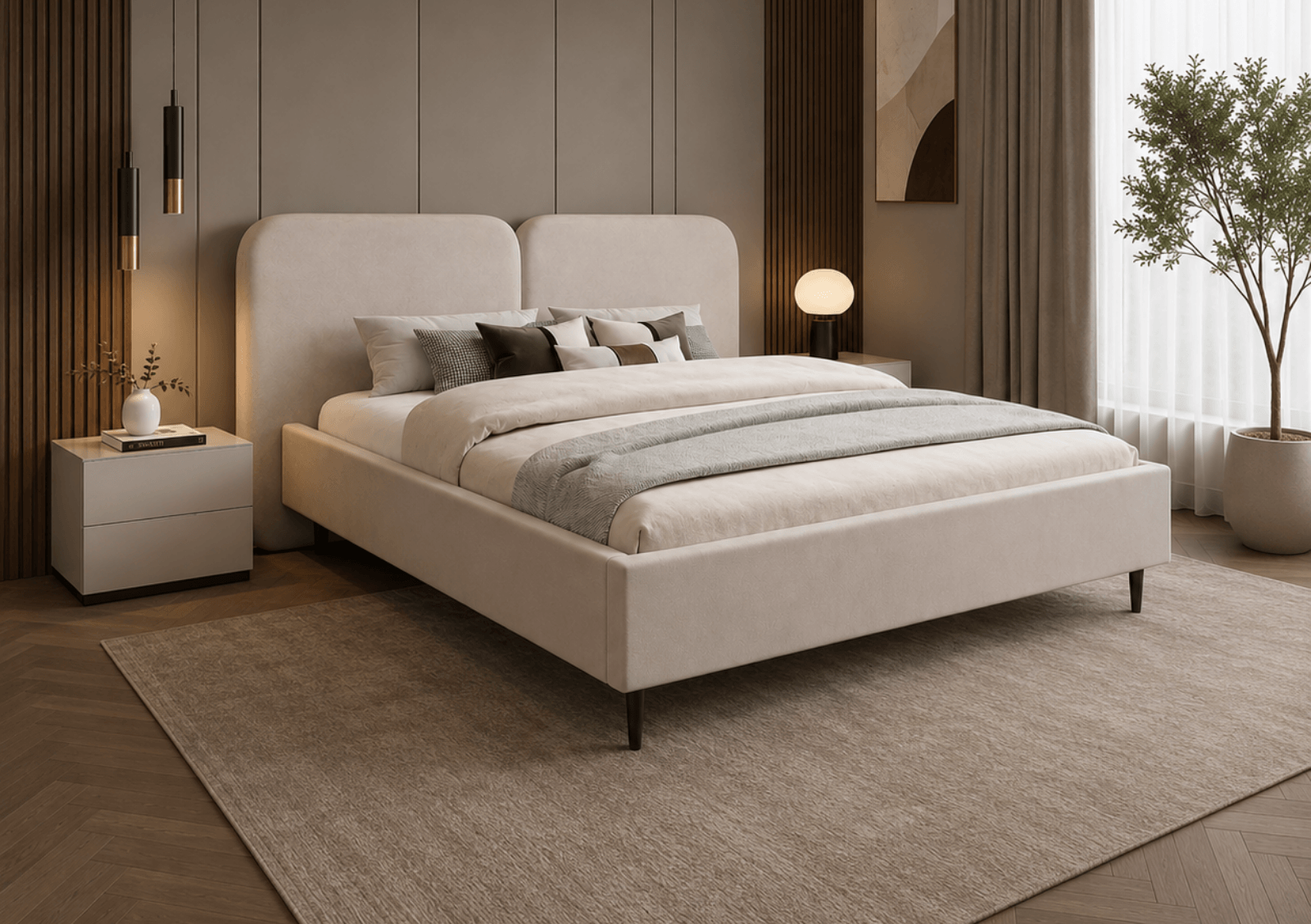 Łóżka na nogach TopComfort - Twój producent łóżek tapicerowanych