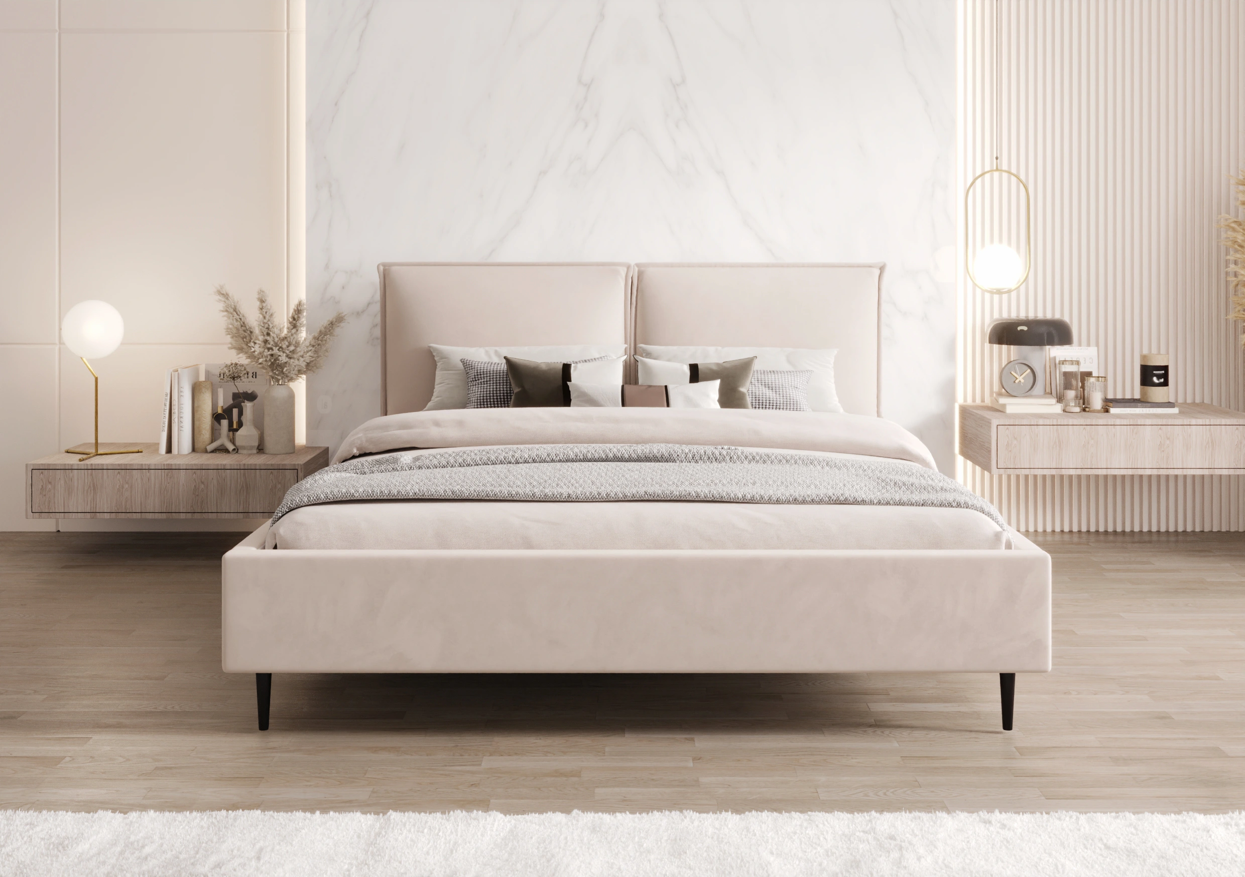 Łóżka na nogach TopComfort - Twój producent łóżek tapicerowanych